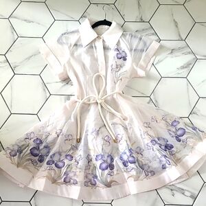 Floral Dress With Belt